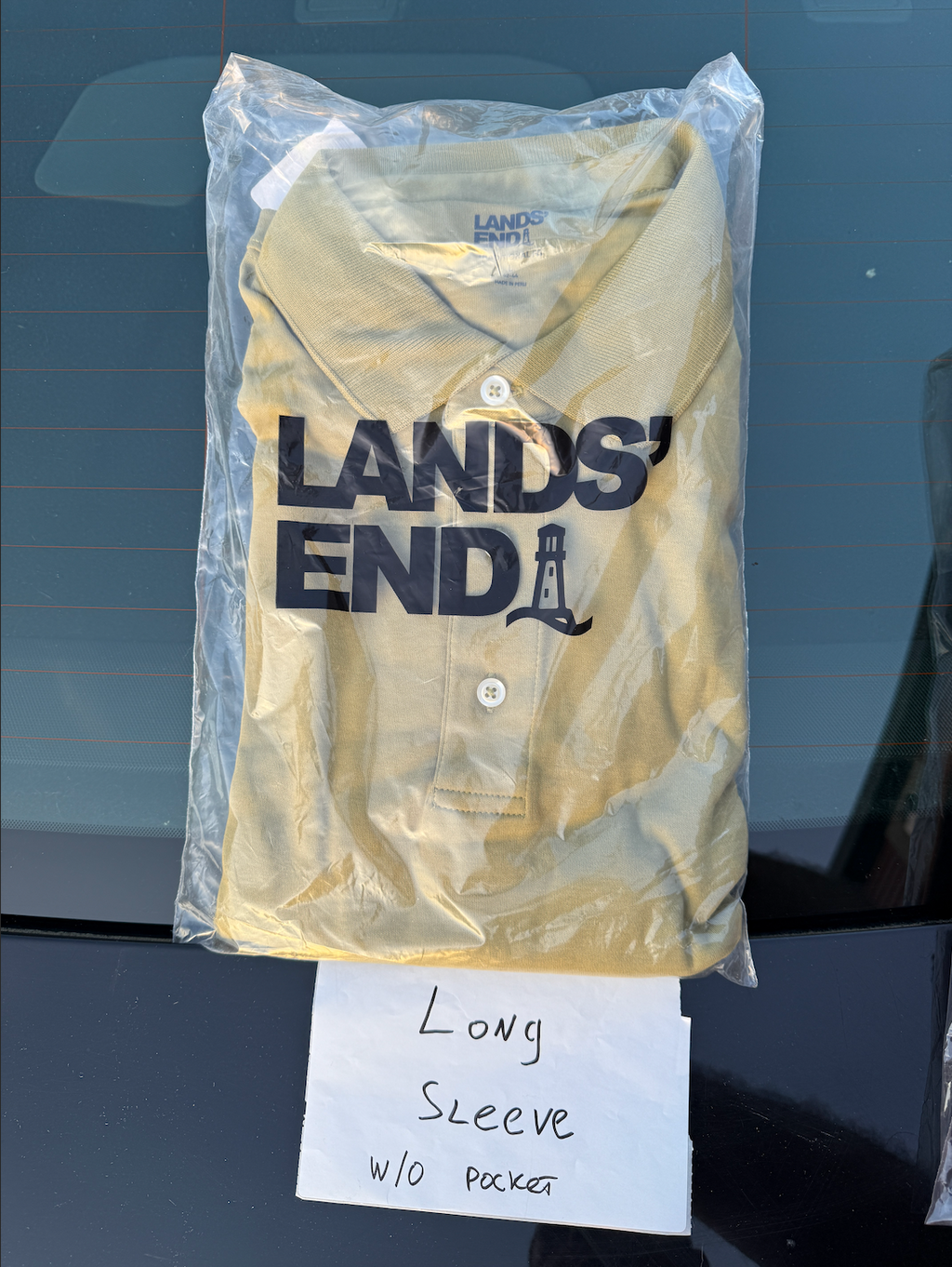 2 Pack Lands' End Premium Men's L Polo Shirt – Long Sleeve, 100% Supima Cotton