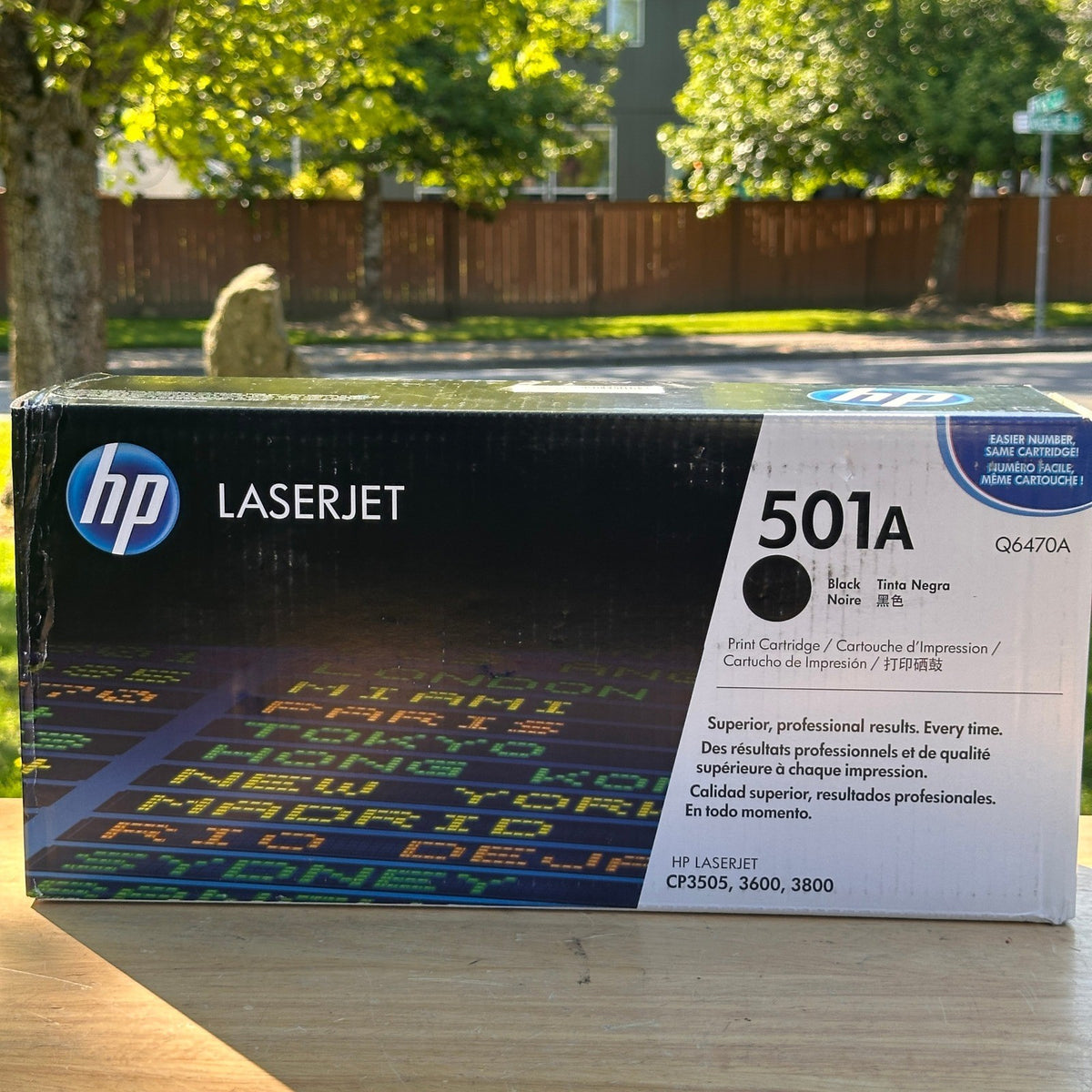 HP 501A Black Q6470A Toner Cartridge Genuine Sealed for LaserJet CP3505
