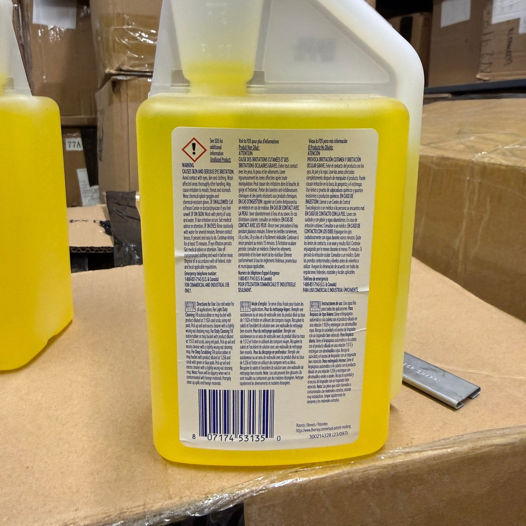 Set of 2 Diversey 94996440 Prominence Heavy Duty Floor Cleaner 32 Oz Citrus Ye