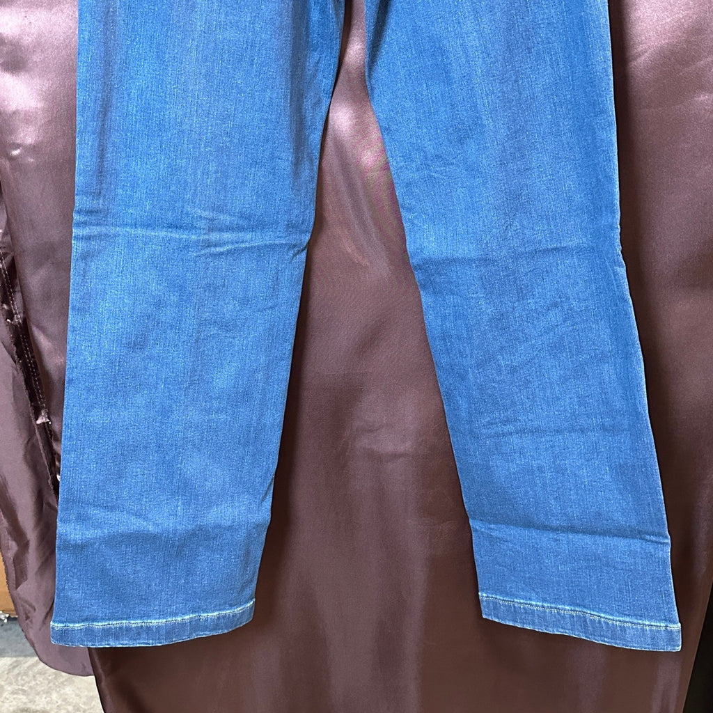Denim & Co. Women's Medium Wash Sz 10 Adaptive Front Seam Jean Wheelchair Fit C