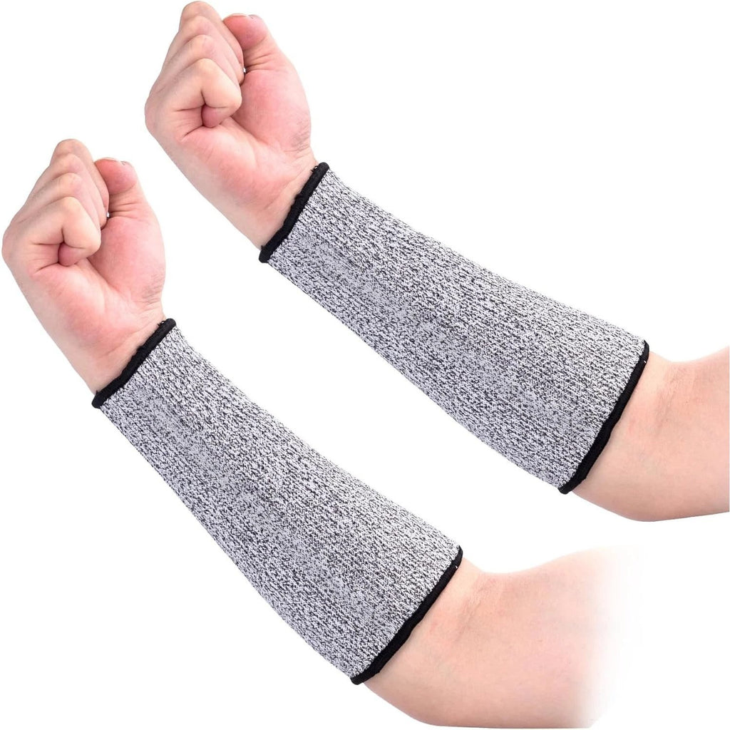 Set of 2 Cut Resistant Sleeves for Arm Protection, Safety Work Gardening Prote