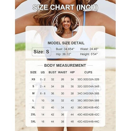 MSRP $39 Blooming Jelly Womens L Color Block Sexy 2 Piece Bikini Sets Cheeky Hi
