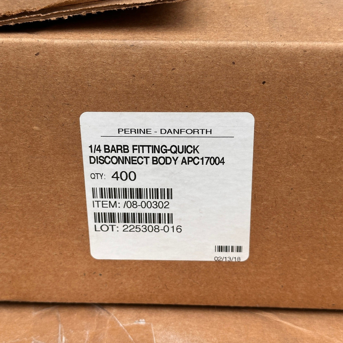 Pack of 400 Perine-Danforth APC17004 1/4" Barb Fitting Quick Disconnect Body 08