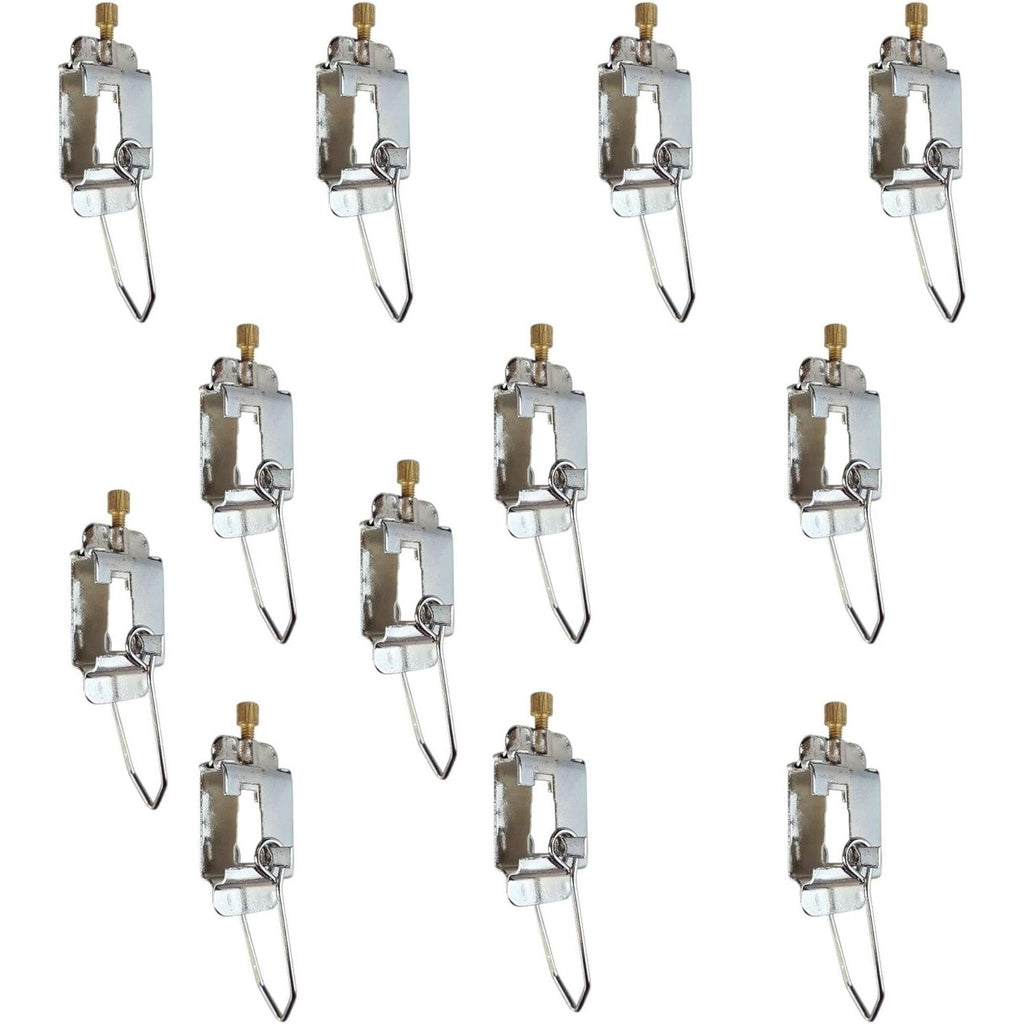 Lot of 12 Knife Edge Lever Clamp Metal Physics Lab Equipment Fulcrum Balance M