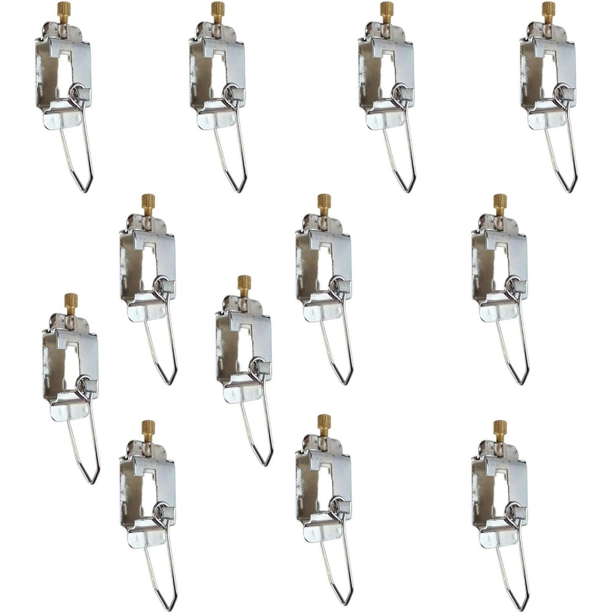 Lot of 12 Knife Edge Lever Clamp Metal Physics Lab Equipment Fulcrum Balance M