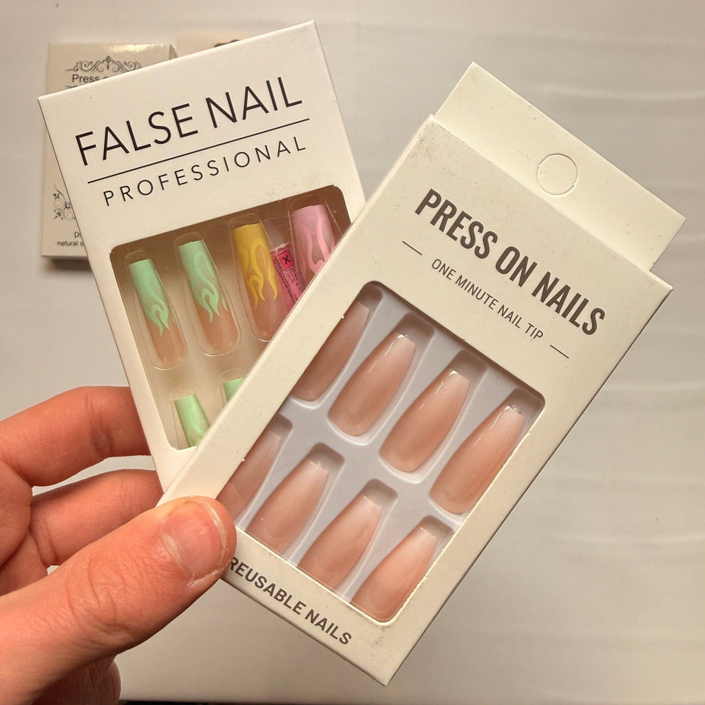 Lot of 10 Pack of 24 New False Press On Nails Assorted Designs and Colors №N33