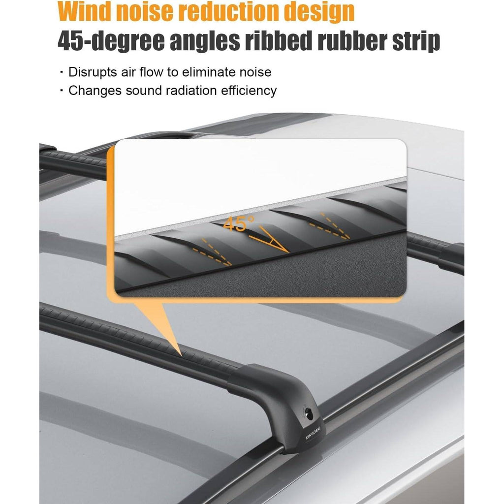KINGGERI 330lb Lockable Roof Rack Cross Bars For Kia Telluride 2019-2026 EX S S