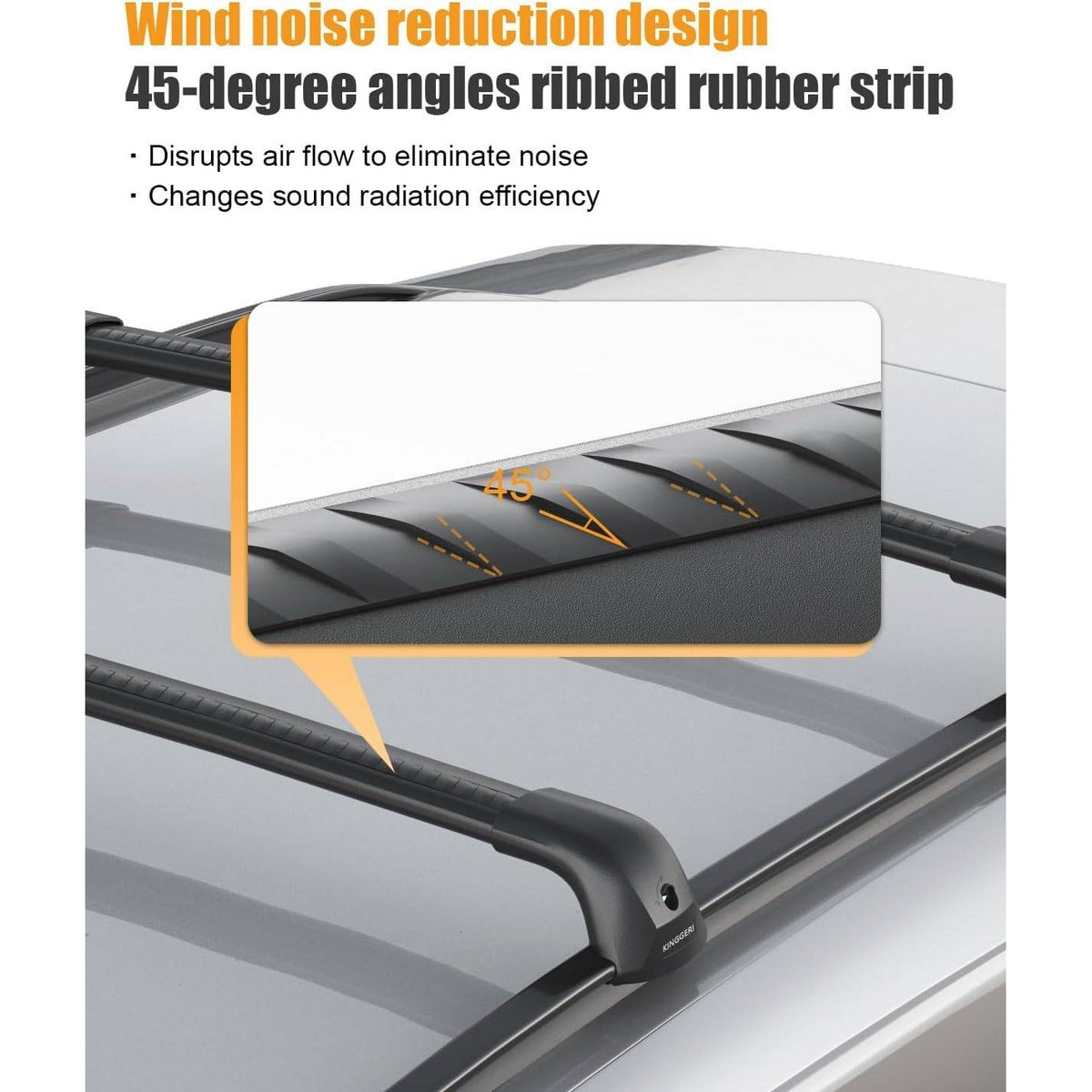 KINGGERI 330lb Lockable Roof Rack Cross Bars For Kia Telluride 2019-2026 EX S S