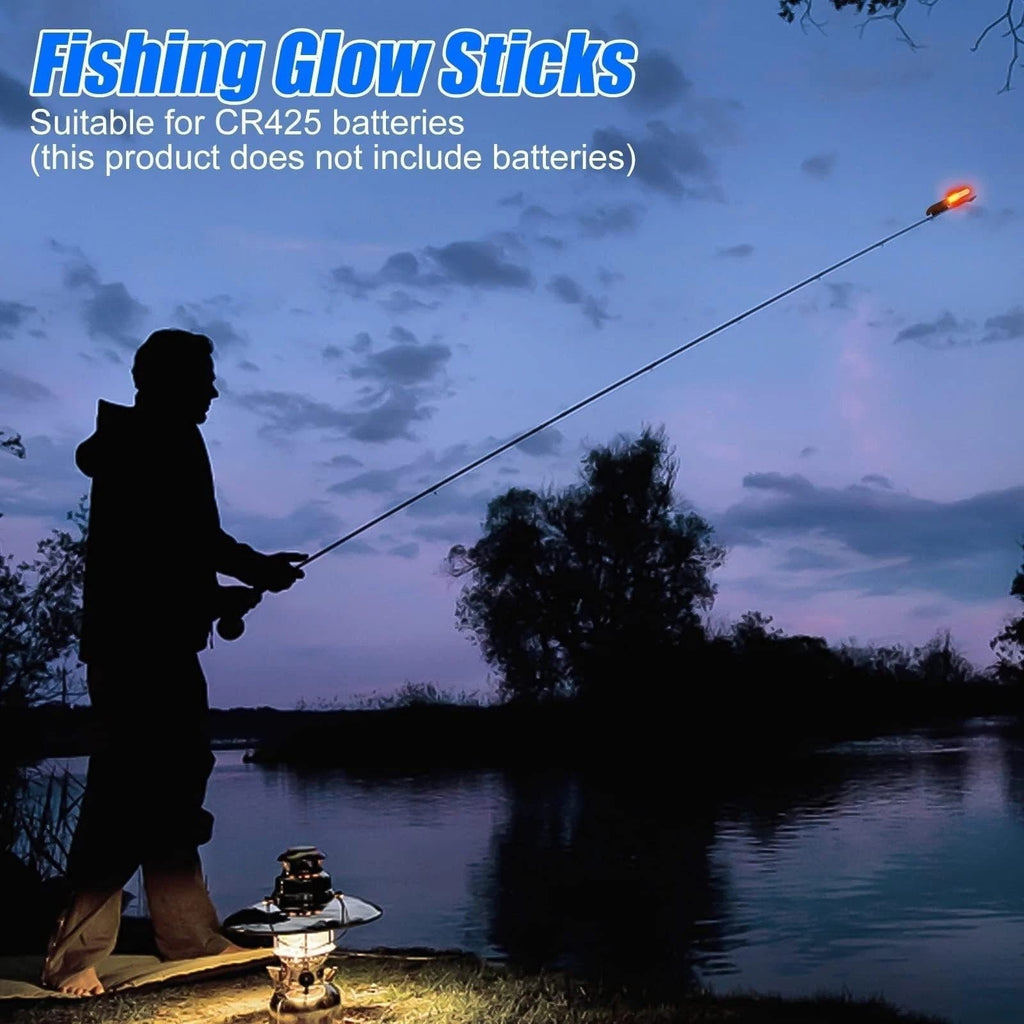 Set of 15 Fishing Rod Tip Night Lights LED Glow Sticks BATTERY NOT INCLUDED