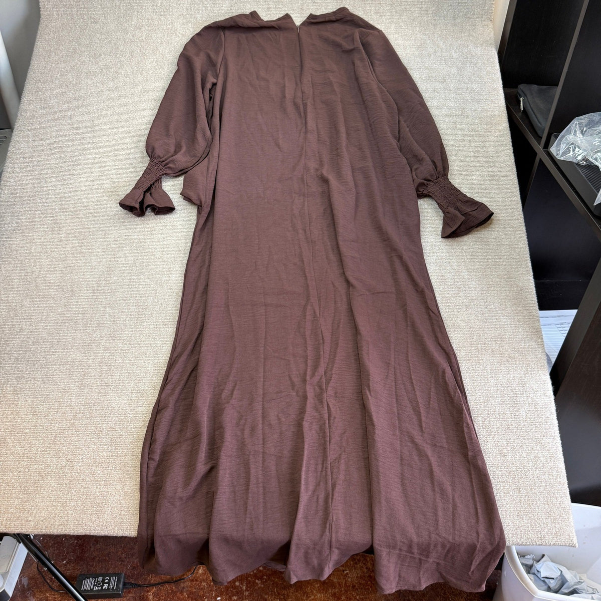 RLLJS Women's XS/S Dark Coffee Prayer Dress Muslim Ramadan Garment