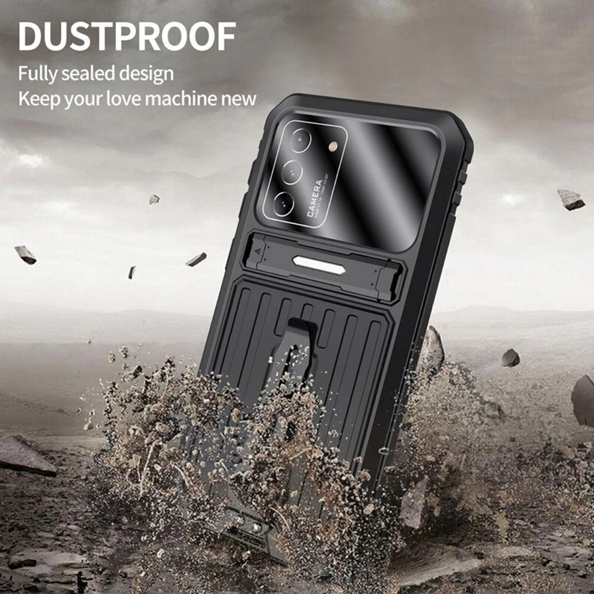 Aluminium Shockproof Case for Samsung S21, S21+, S21U-S23U Built-in Tempered
