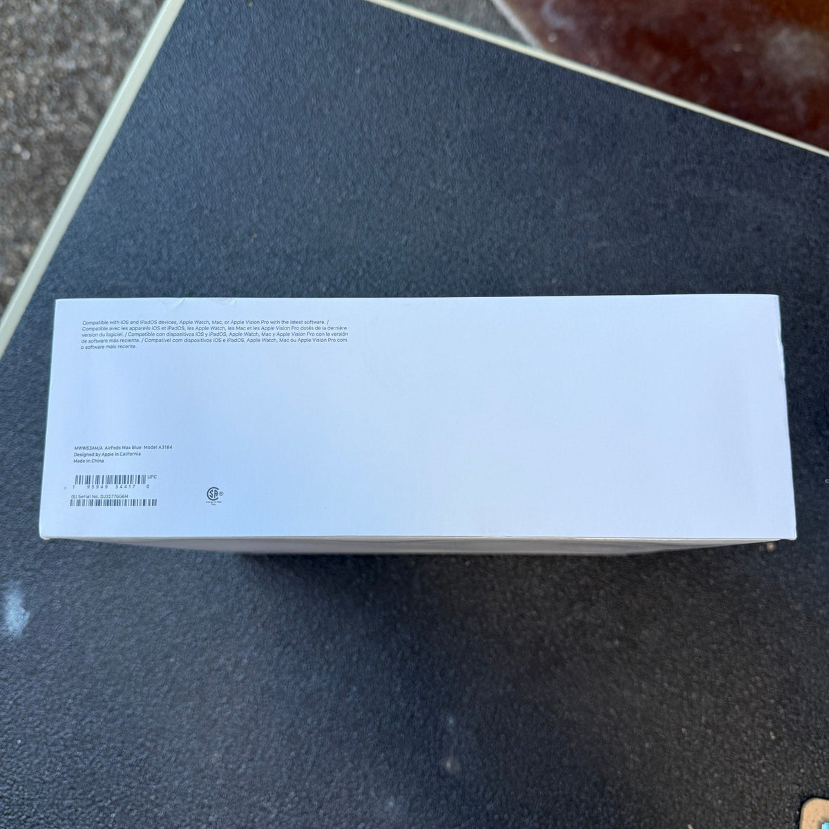 Apple AirPods Max Blue Headphones A3184 EMPTY BOX ONLY