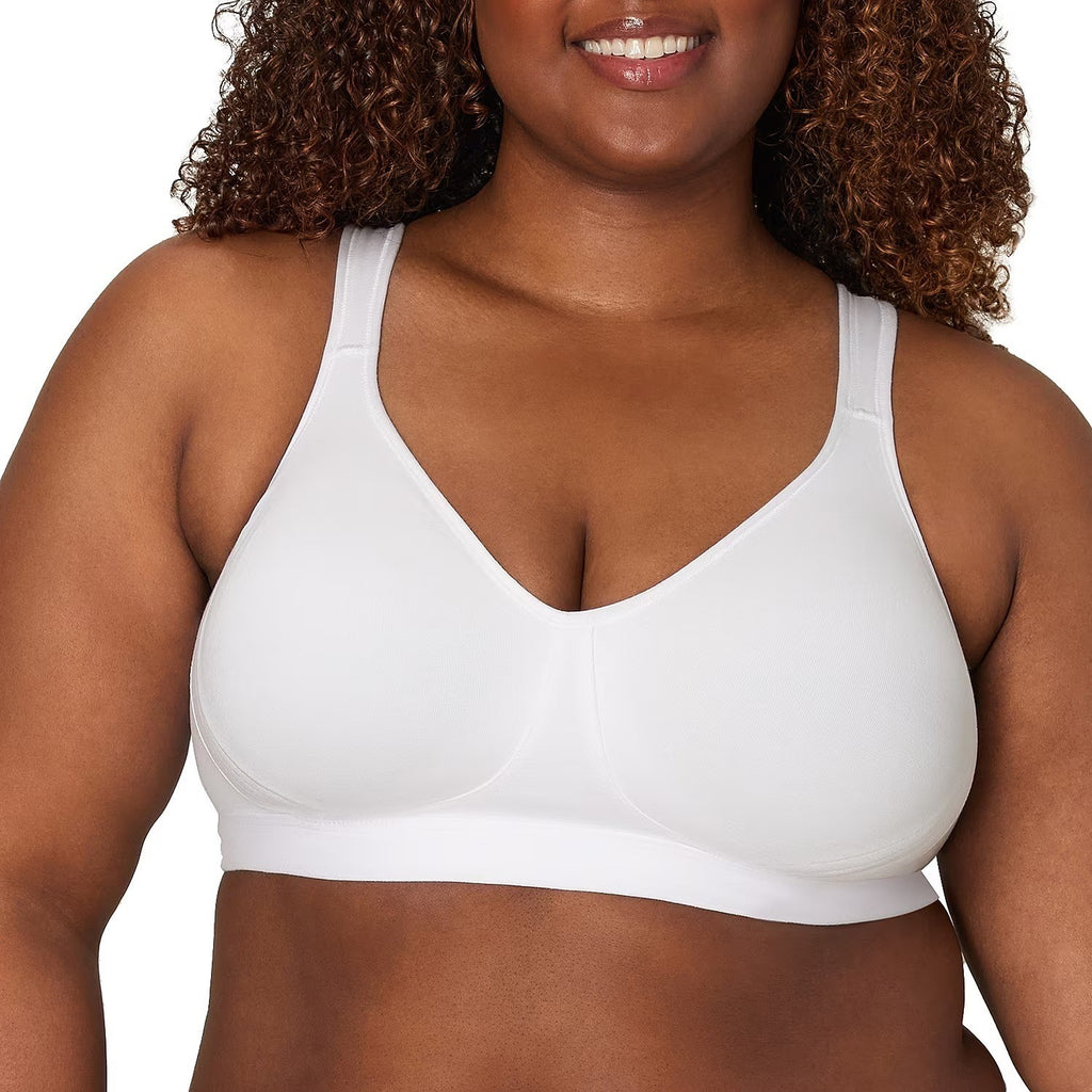 Playtex 18 Hour Us474c 36B White Cotton Stretch Full Coverage Wireless Bra Ult