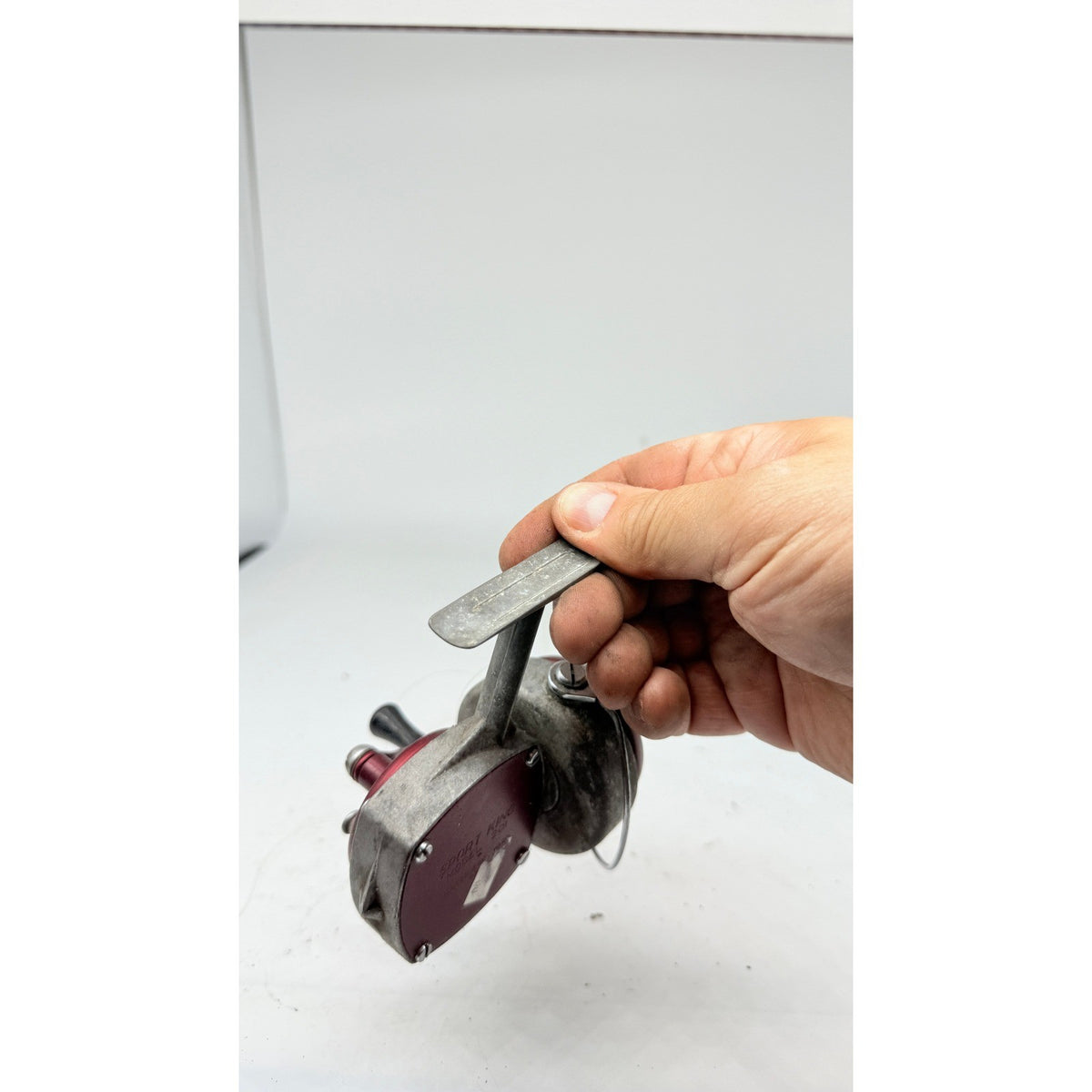 Vtg Montgomery Ward Sport King Model 201 Spinning Fishing Reel Made in USA