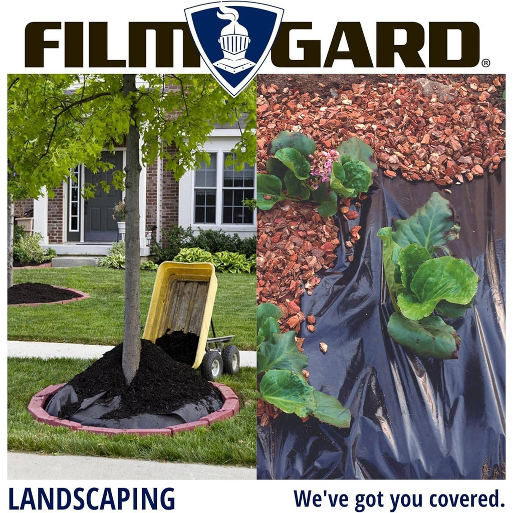 Film Gard 626161 Consumer Plastic Sheeting 10' x 25'  x 4 mil thick, Black