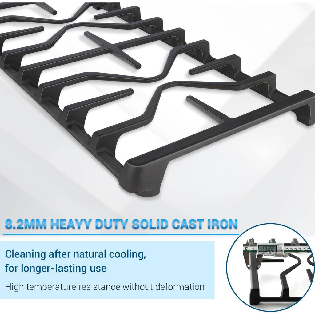 Set of 3 WB31X27151 Side Grate & WB31X24738 Center Griddle Plate Kit Stove Top