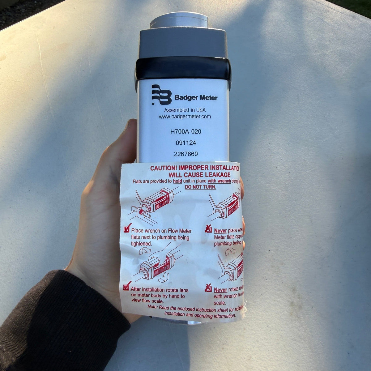 Hedland H700A-020 Flowmeter Gpm/Lpm 2.0 - 20 / 10-76 for Petroleum Fluid