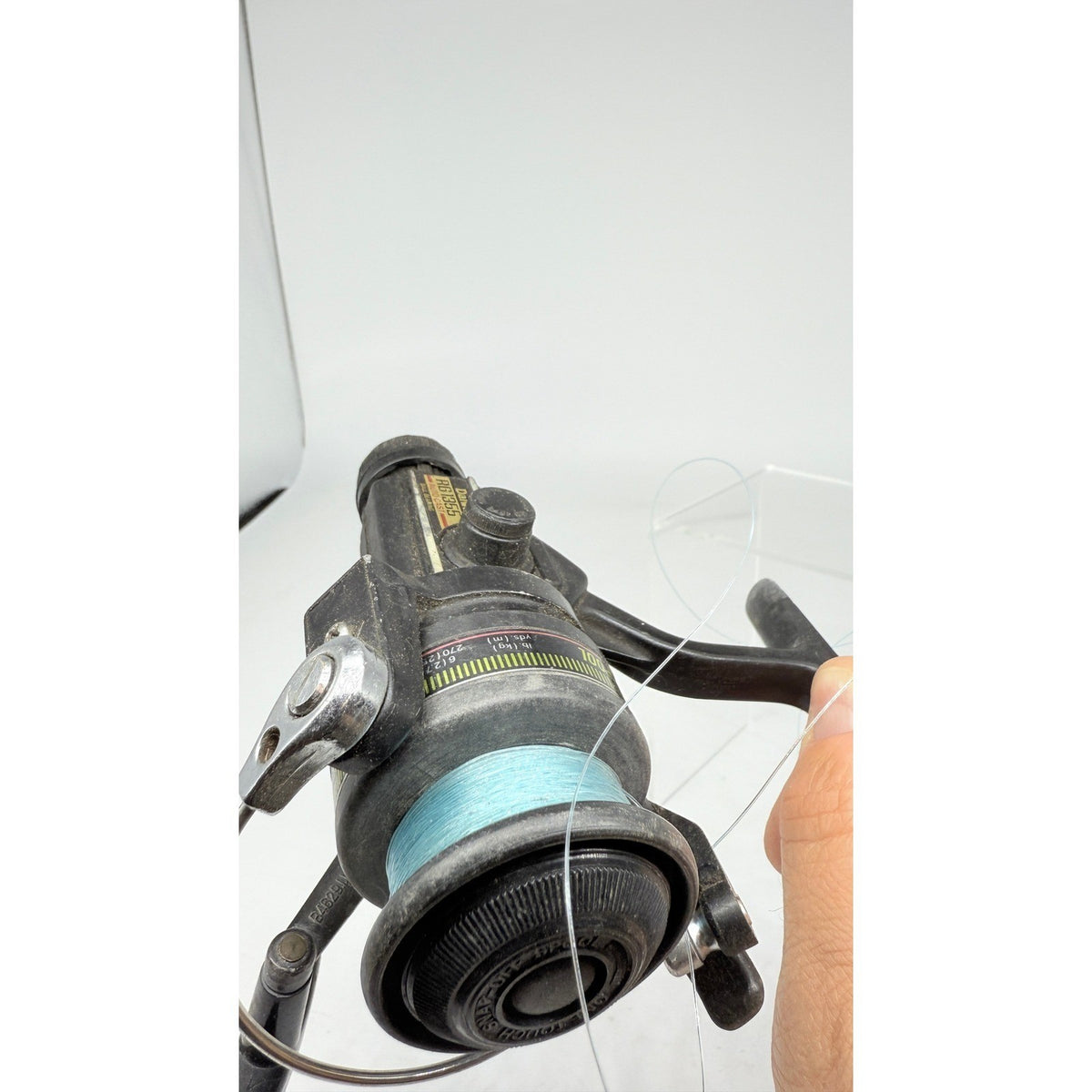 Vtg Daiwa RG 1355 Auto Cast Black Spinning Fishing Reel Made in Japan