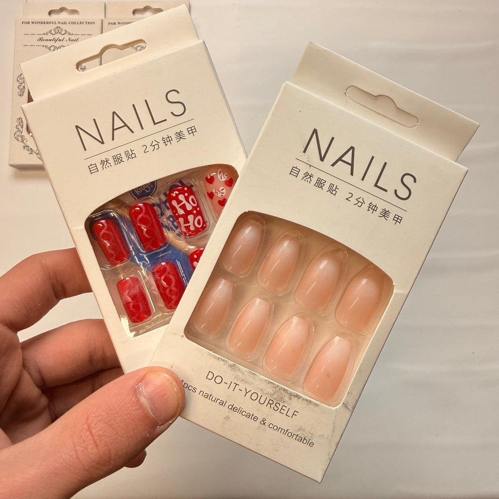 Lot of 10 Pack of 24 New False Press On Nails Assorted Designs and Colors №N5