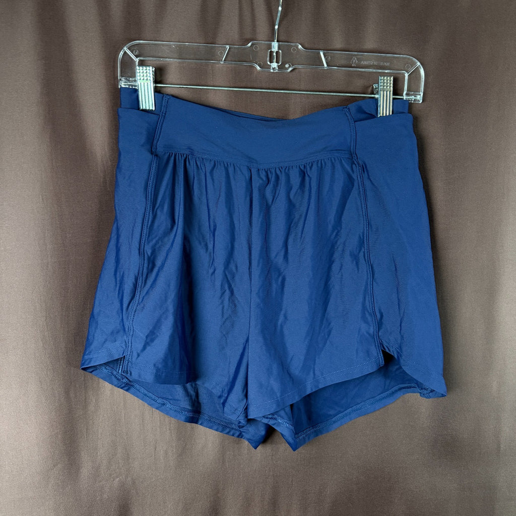 Lands' End Women's XS-S LONG Deep Sea Navy Chlorine Resistant 3" Swim Shorts  Th