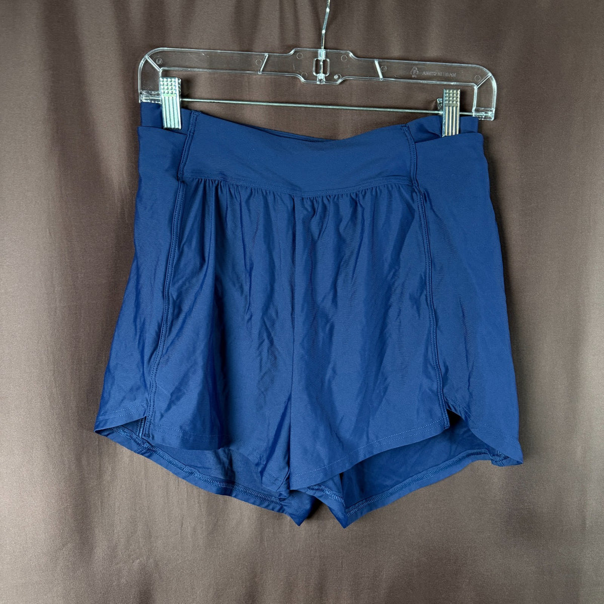 Lands' End Women's XS-S LONG Deep Sea Navy Chlorine Resistant 3" Swim Shorts  Th