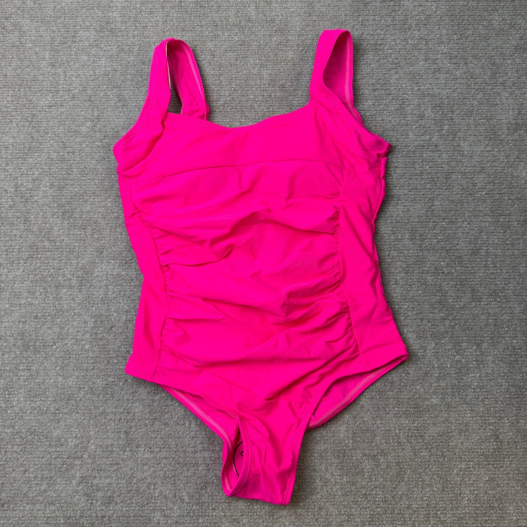 MSRP $33 Yizuoding Girl's 12Y One Piece Swimsuit Ruffled Wide Straps Swimwear Ba