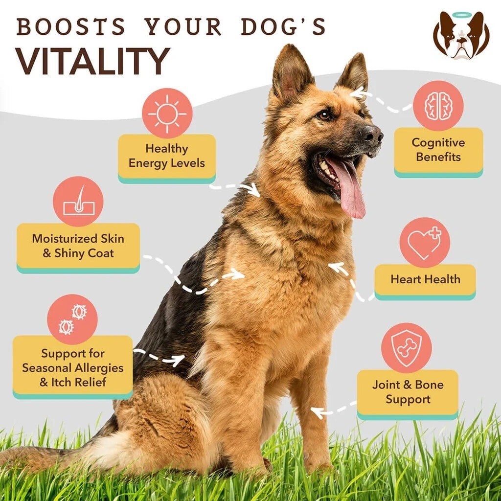 Natural Dog Ultra Omega 3 Fish Oil for Dogs 16oz Dog Fish Oil Supplement