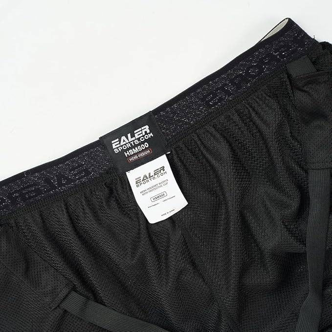 MSRP $36 EALER HSM500 Men's S Snug Hockey Shorts Supporter, Core Mesh Jock