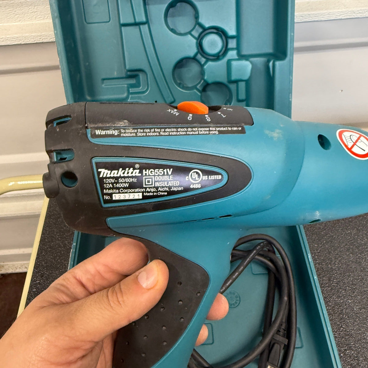 Makita HG551V Heat Tool Variable Temperature Control 12A 1400W w/ Hard Case