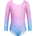 Zaclotre Girl's 6-7Y Long Sleeve Team Basic Gymnastic Leotard Crisscross Back S