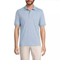 2 Pack Lands' End Mens XL/T Soft Blue Haze Polo Shirt Short Sleeve Supima Cotton