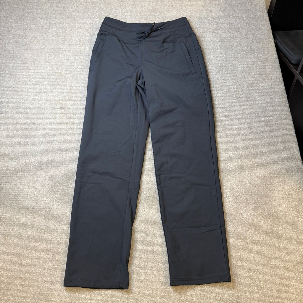 MSRP $39 SANTINY Women's S Black Fleece Lined Pants 29" Winter Warm Sweatpants
