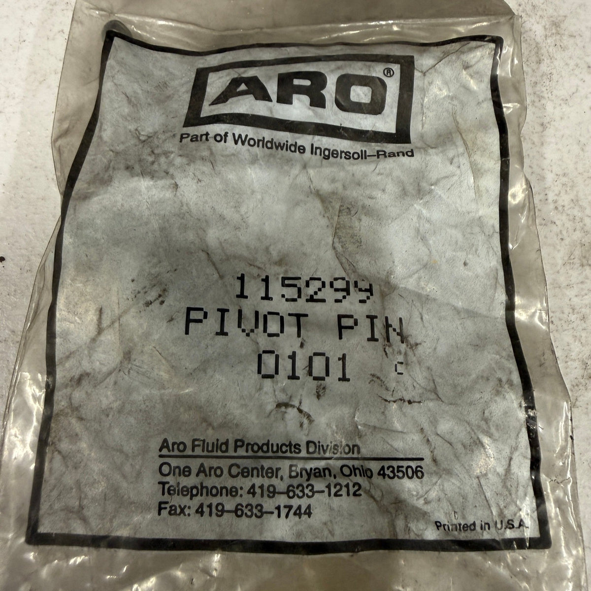 ARO Ingersoll Rand 115299 Pivot Pin Kit Fluid Products