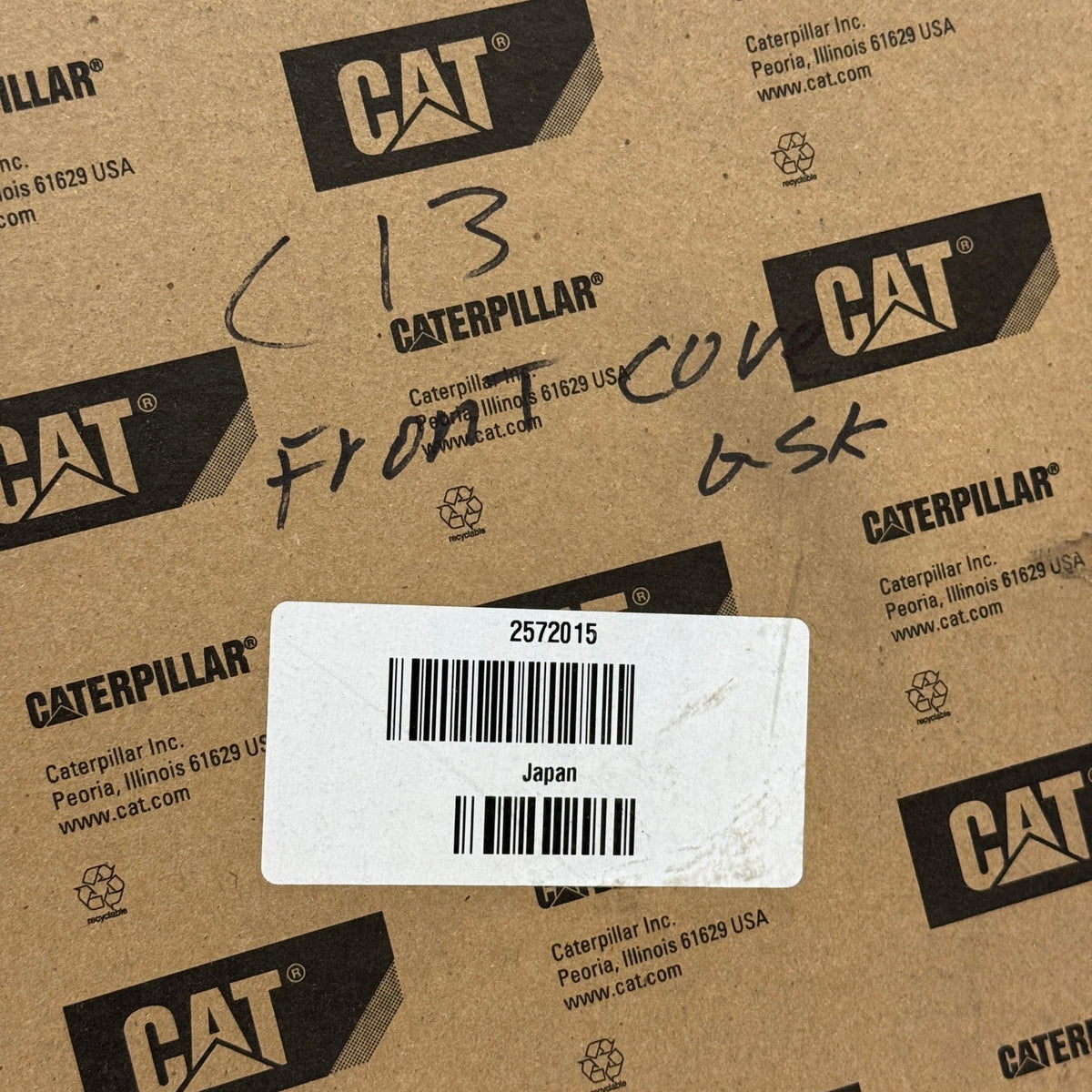 Caterpillar 257-2015 Front Cover Housing Gasket, Metal Shim Genuine OEM