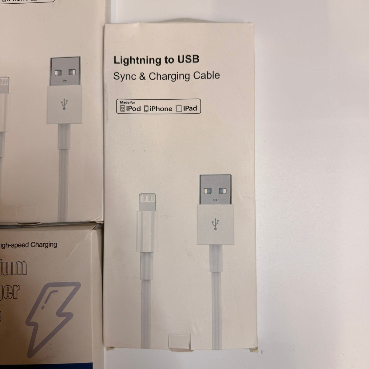 Set of 18 - 12 USB-C/A to Lightning Cables 6ft 10ft, 5 Adapters, Watch Cable