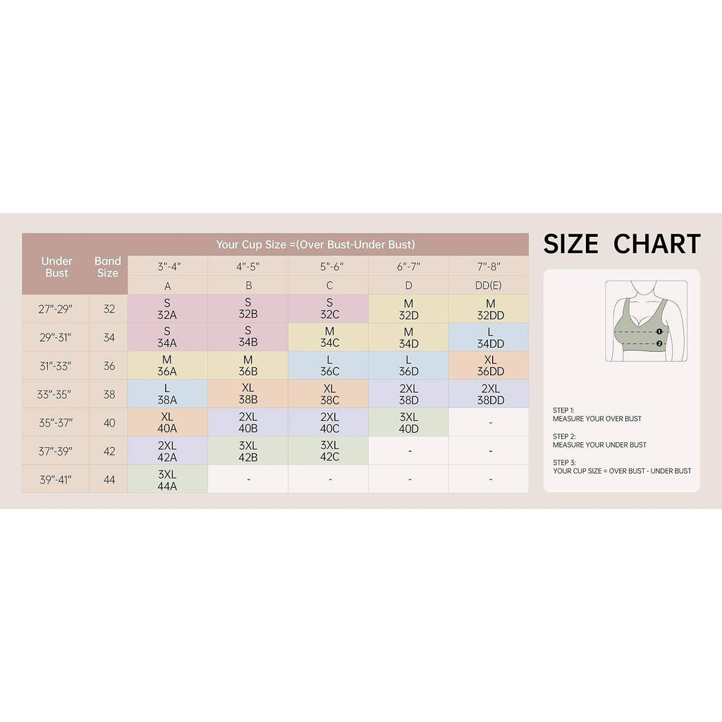 MSRP $26 Vertvie Women's M Seamless Jelly Bra No Underwire Supportive Bralette