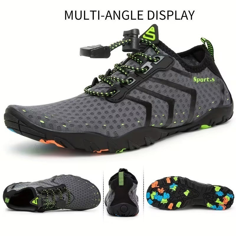 Water Shoes US Womens 12.5 / Men's 11 Gray Quick Dry Barefoot for Swim Diving S
