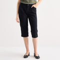 MSRP $38 St. John's Bay Womens 16 Black Secretly Slender Mid Rise Capri Pants