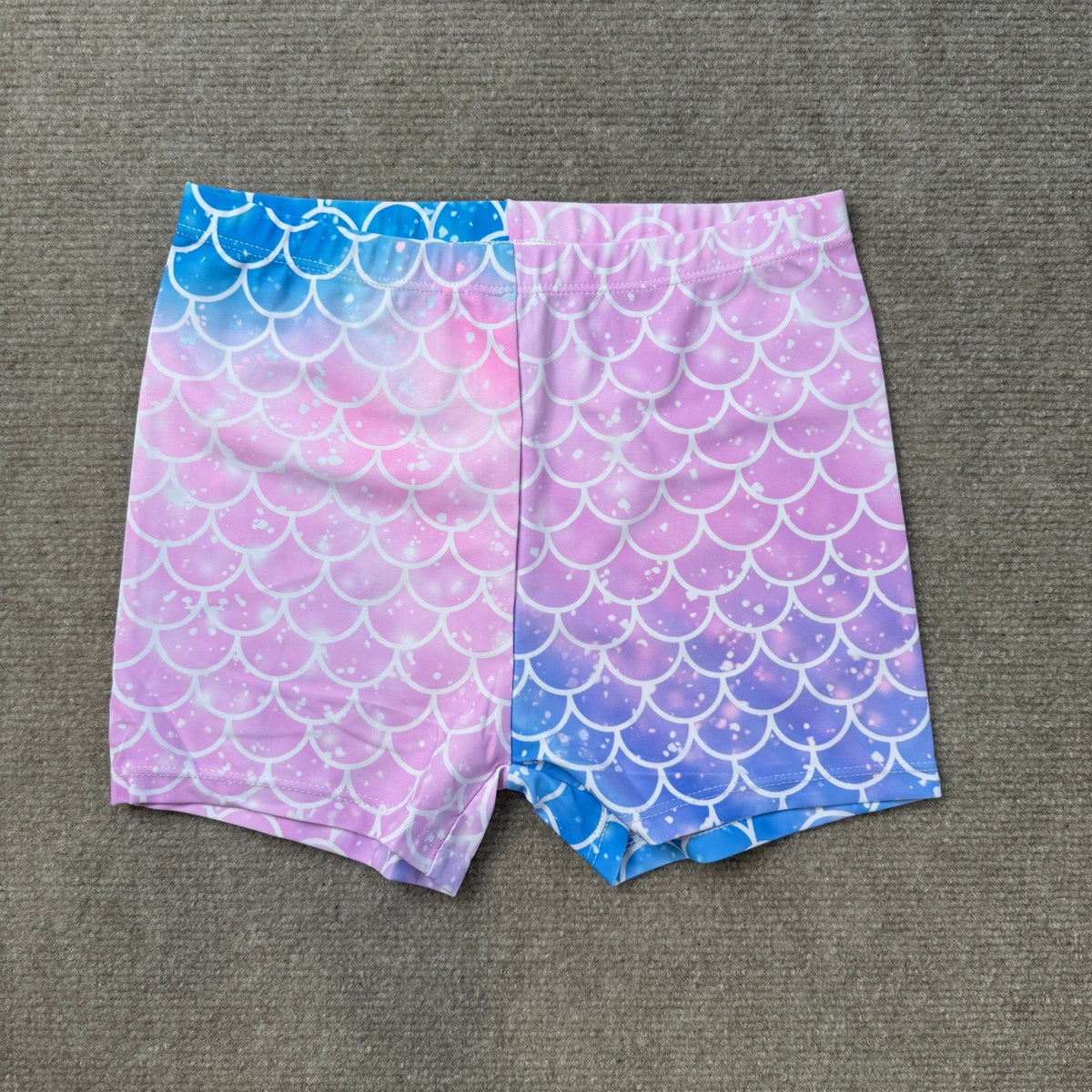 MSRP $39 Ghteas 3Pcs Girls Sz 8-9 Swimsuit Mermaid Swimwear Ruffle Top