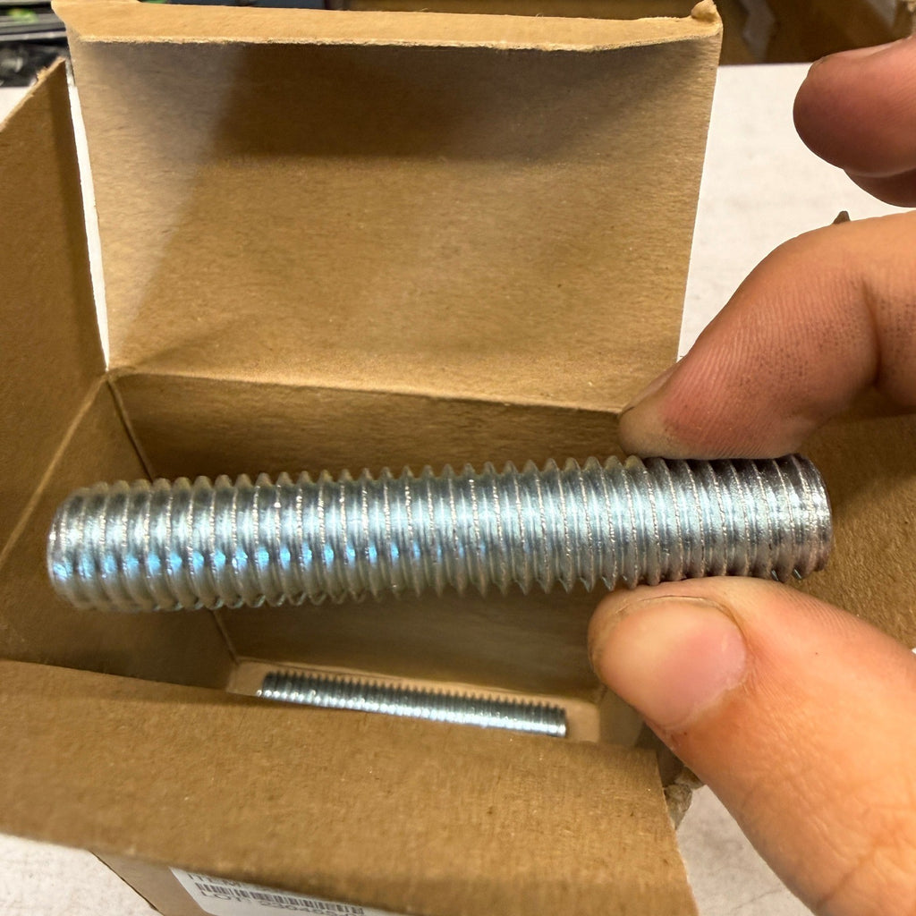Pack of 6 Perine-Danforth 1/2-13 x 2-3/4 B7 Full Thread Stud Zinc
