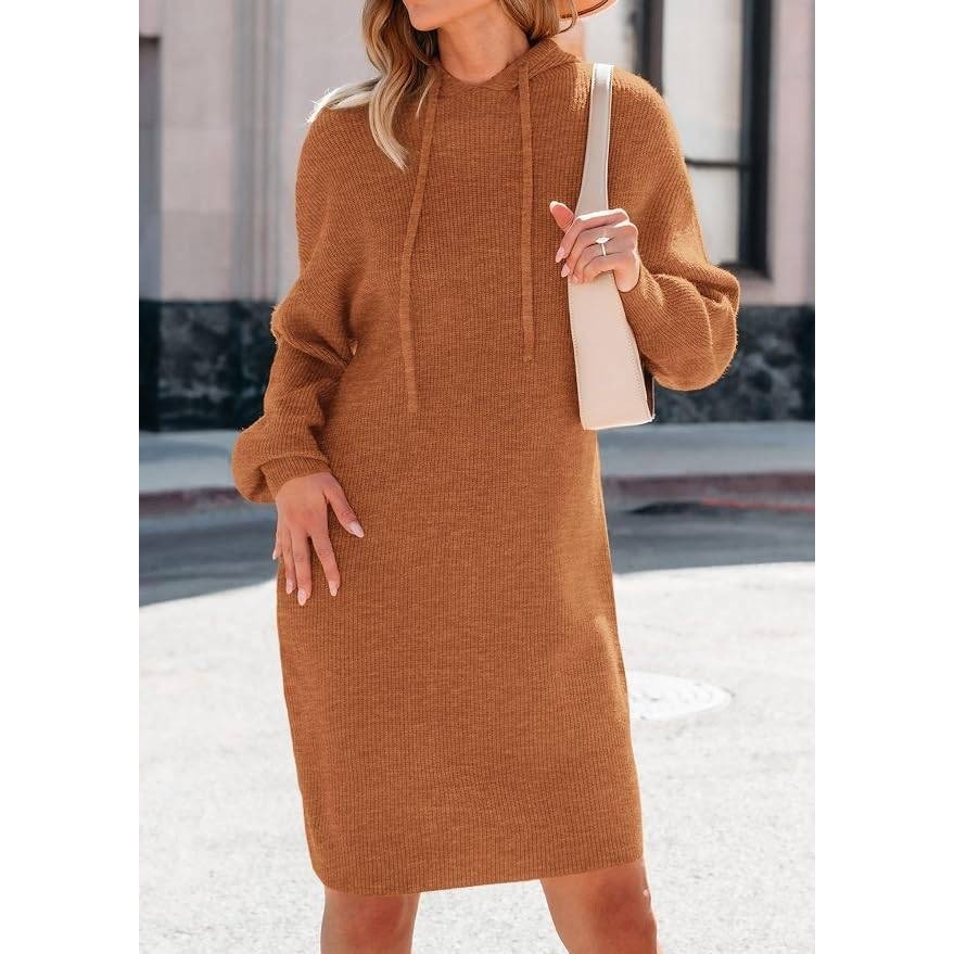 MSRP $32 PRETTYGARDEN Women's M Sweater Dress Casual Long Sleeve Chunky Knit