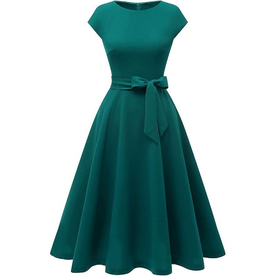 MSRP $59 DRESSTELLS Women's XXL A-line Mid Calf Modest Evening Cocktail Dress