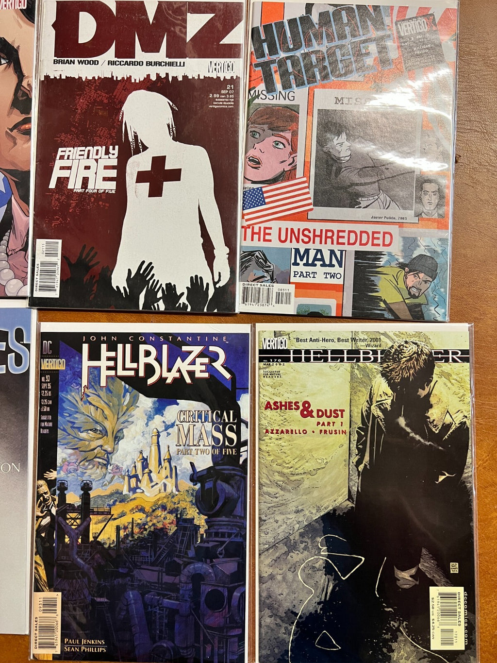 Lot of 9 Dc Vertigo Comics - Madame Xanadu #2, 7 The American Way, Dmz, Human