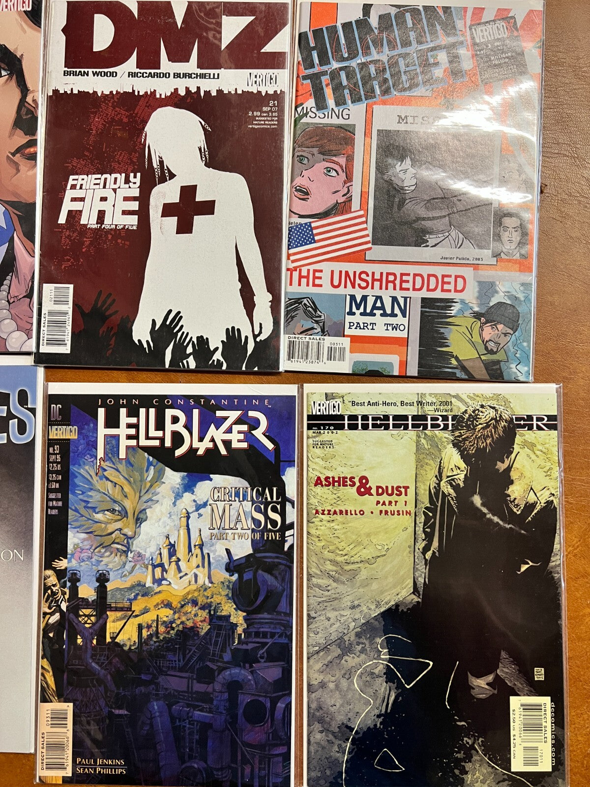 Lot of 9 Dc Vertigo Comics - Madame Xanadu #2, 7 The American Way, Dmz, Human