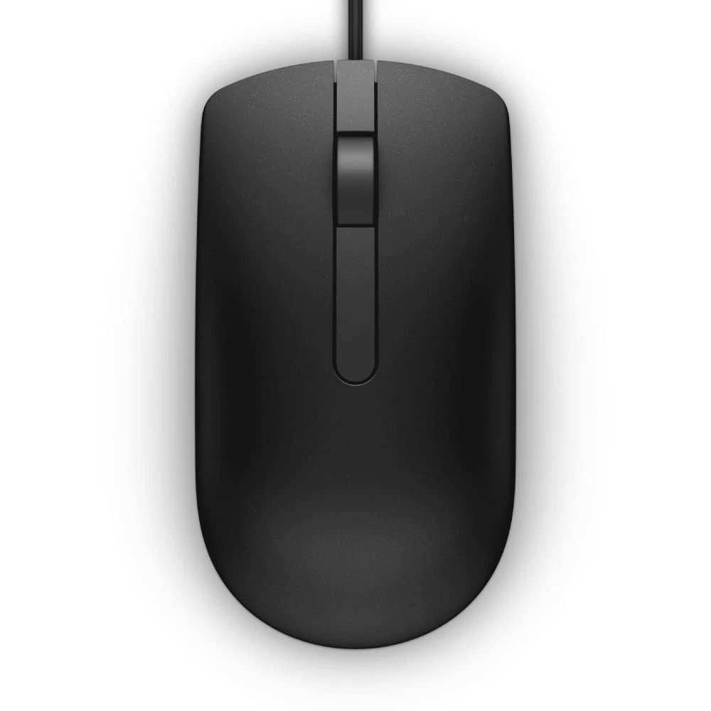 Dell MS116-BK Wired Optical USB Scroll Wheel Mouse Black