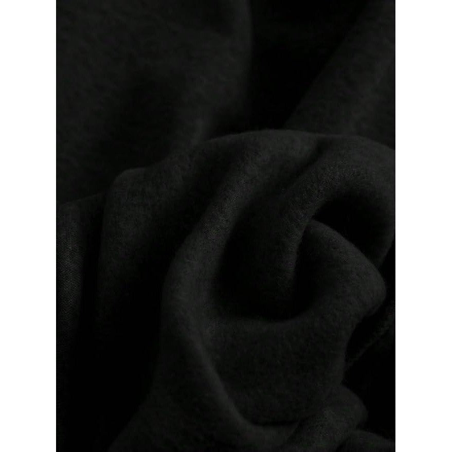 MSRP $43 ZUGJAM Men's M Black Baggy Sweatpants Wide Leg Fleece Lined Lounge