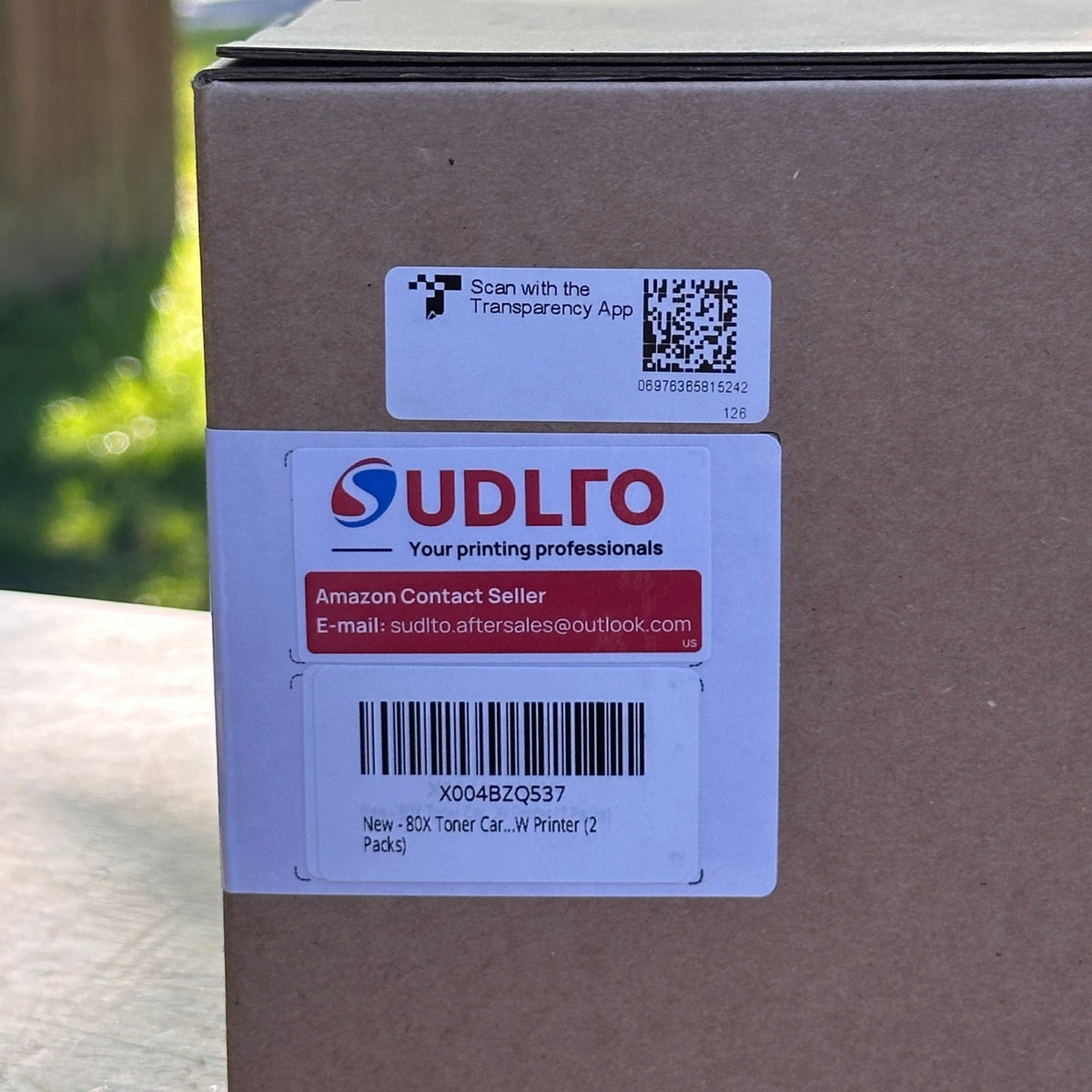 Pack of 2 Sudlto 80X CF280X Toner Cartridge Black High Yield EXP 10/2026 For
