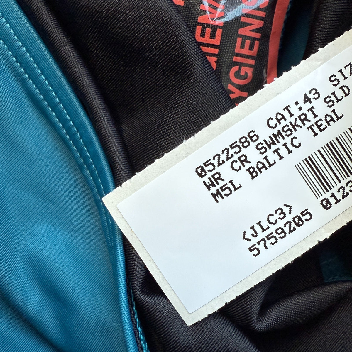 Lands' End Women's 4,4LONG UPF 50 Swim Skirt Swim Bottoms Baltic Teal