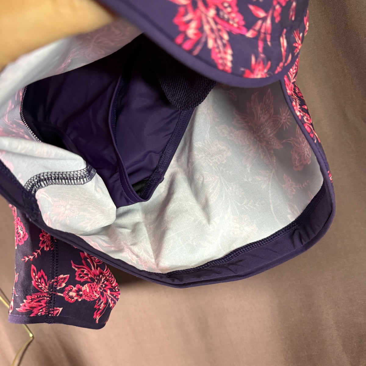 Lands End Women’s 14,14-16 LONG Quick Dry 5" Swim Board Short Floral w/ Liner