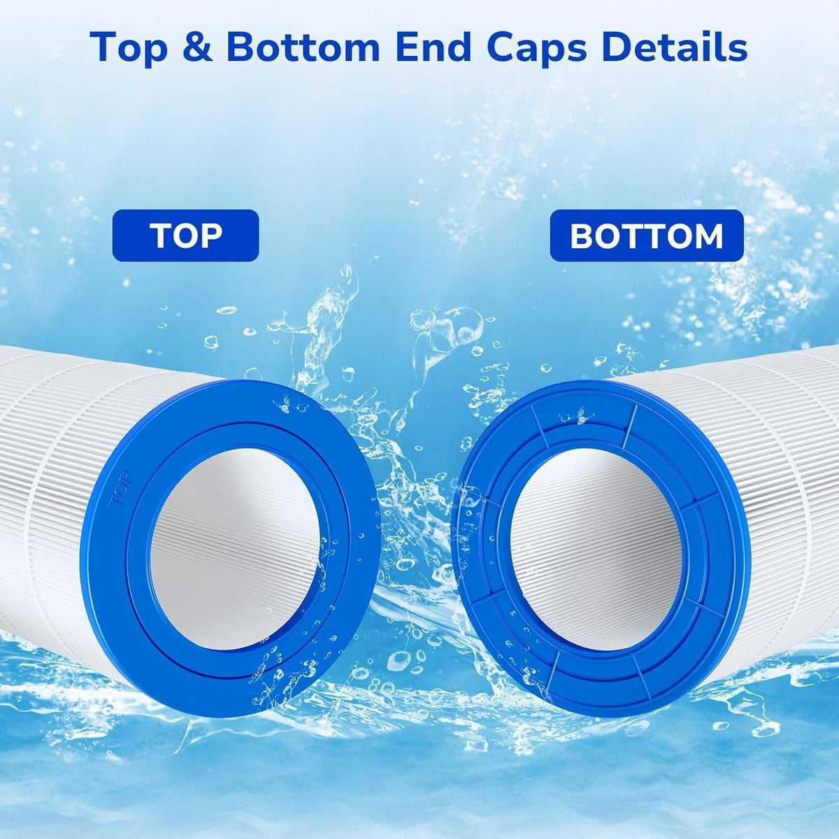 Fil-fresh CC150 Pool Filter Cartridges 150 sq.ft Compatible with Pentair Clean